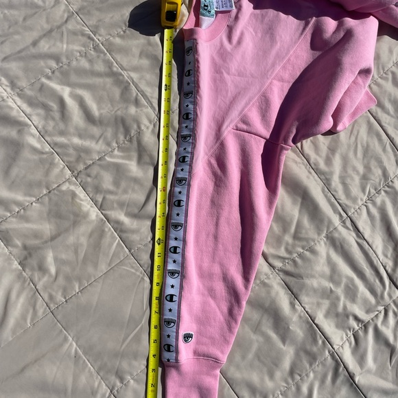 Chiara Ferragni x Champion Collab Pink Sweatshirt, Size M - Picture 11 of 16